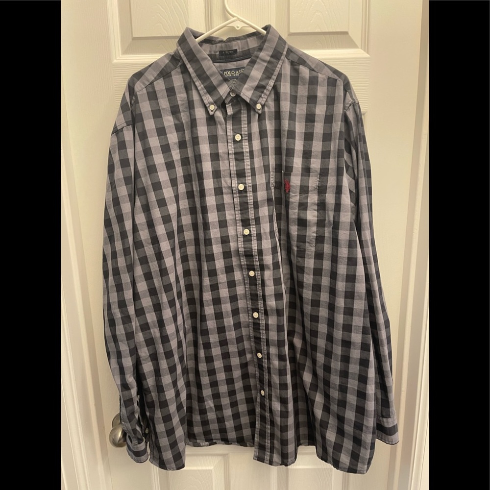 2XLT Mens Long Sleeve US Polo ASSN Shirt